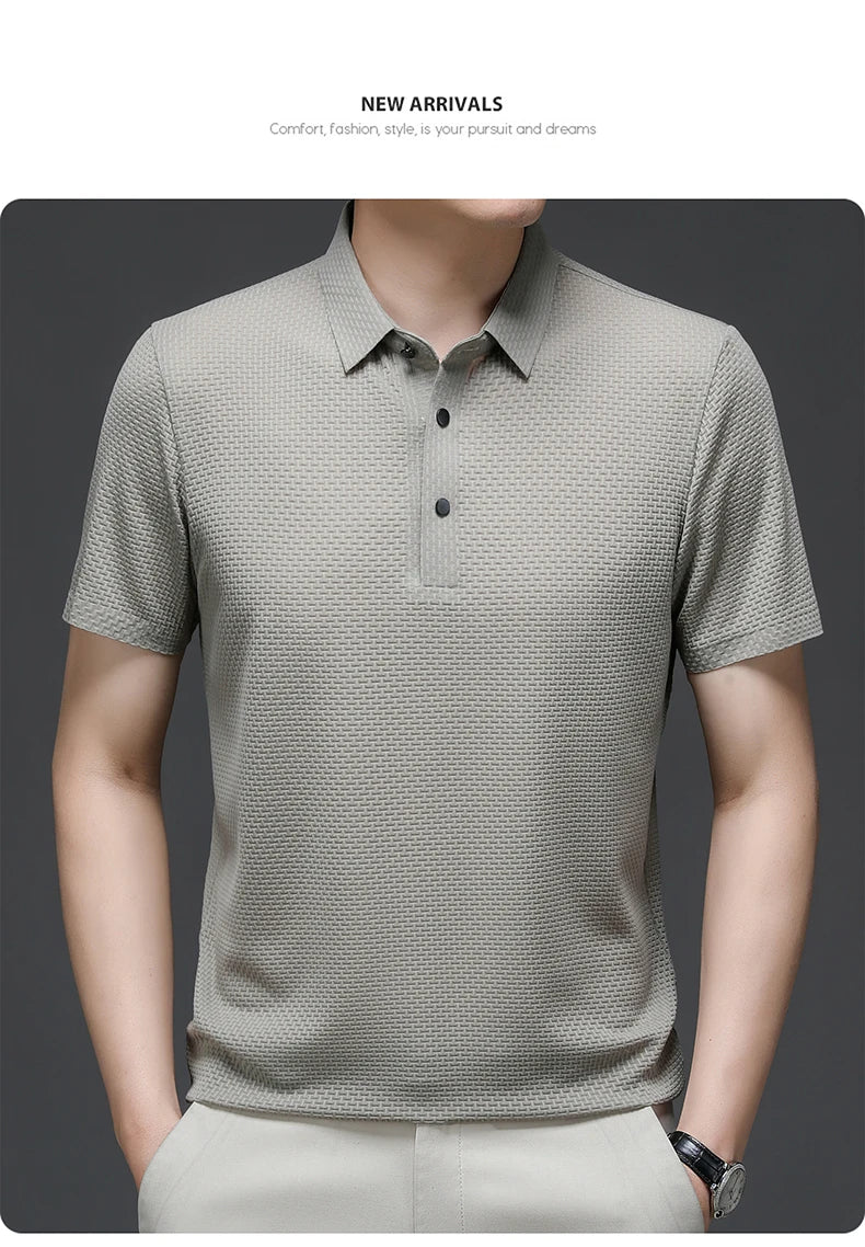 Men's Short Sleeve Cool and Breathable POLO Shirt