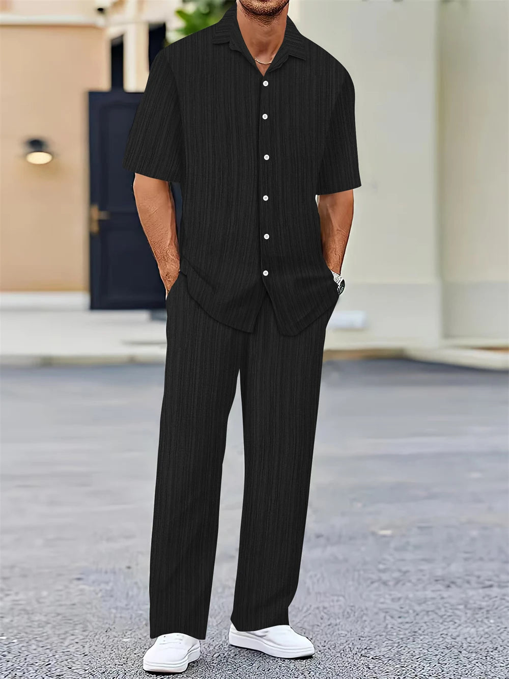 (Shirt+Pants) Summer new arrival Classic Casual Set