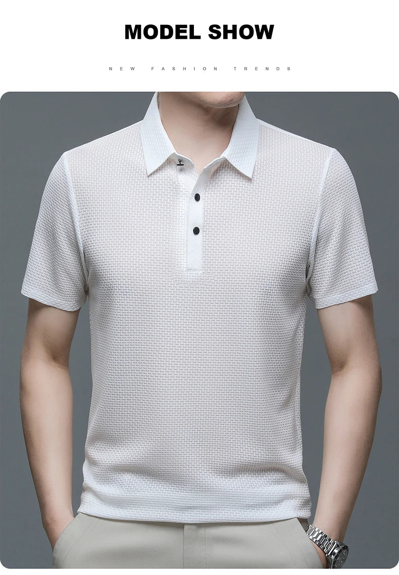 Men's Short Sleeve Cool and Breathable POLO Shirt
