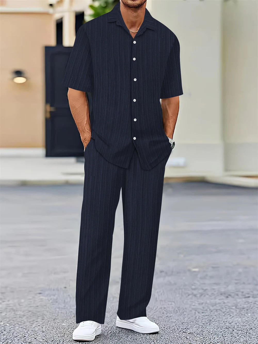 (Shirt+Pants) Summer new arrival Classic Casual Set
