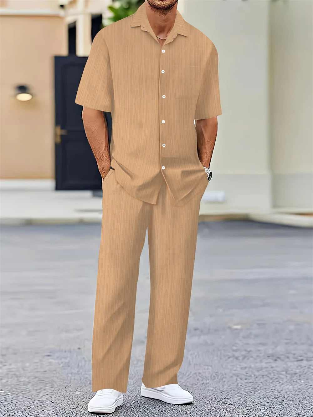 (Shirt+Pants) Summer new arrival Classic Casual Set