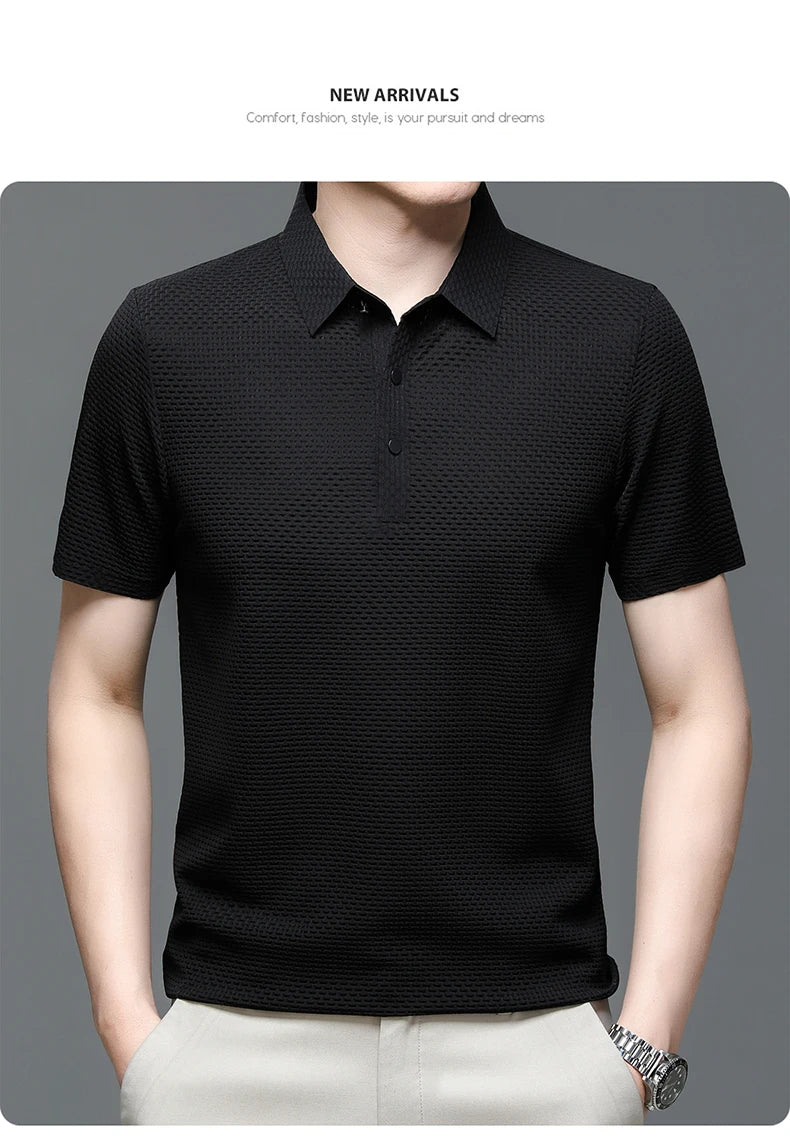 Men's Short Sleeve Cool and Breathable POLO Shirt