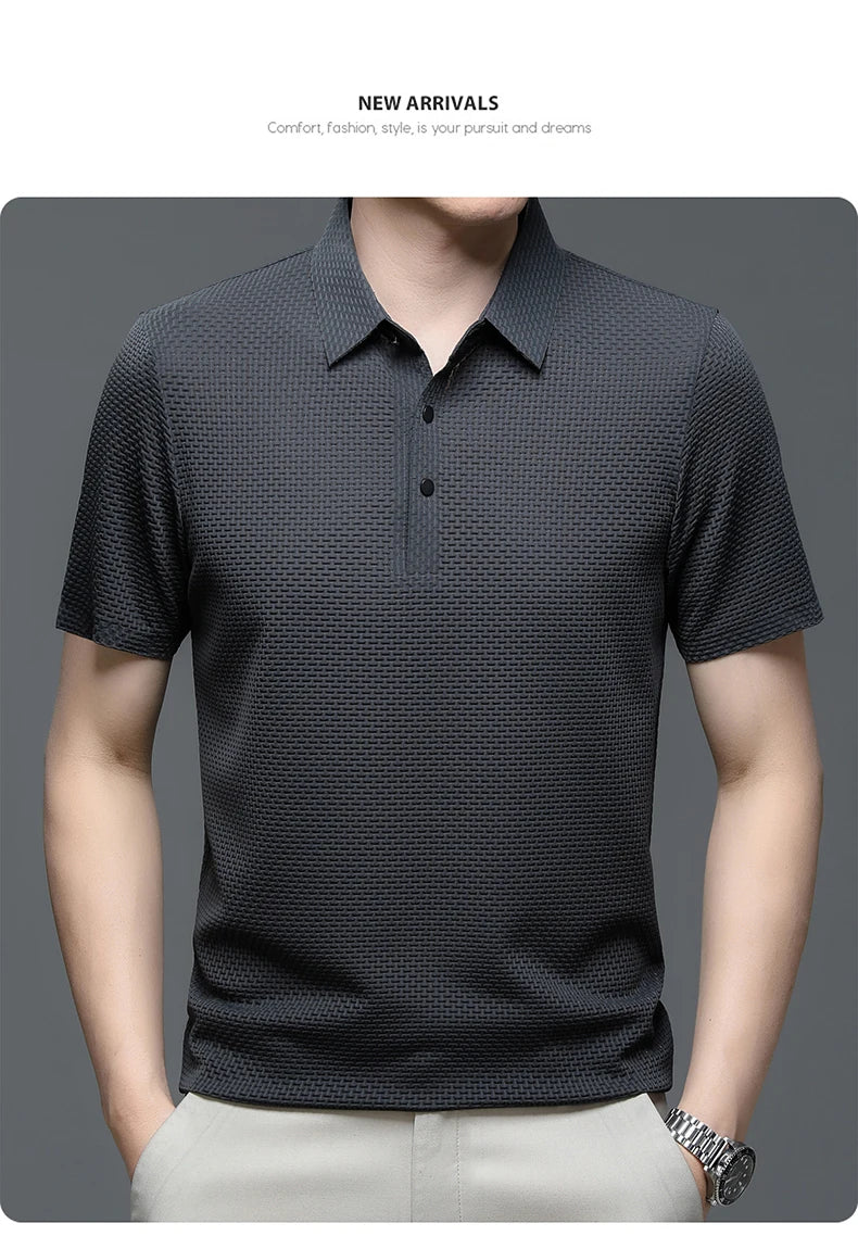 Men's Short Sleeve Cool and Breathable POLO Shirt