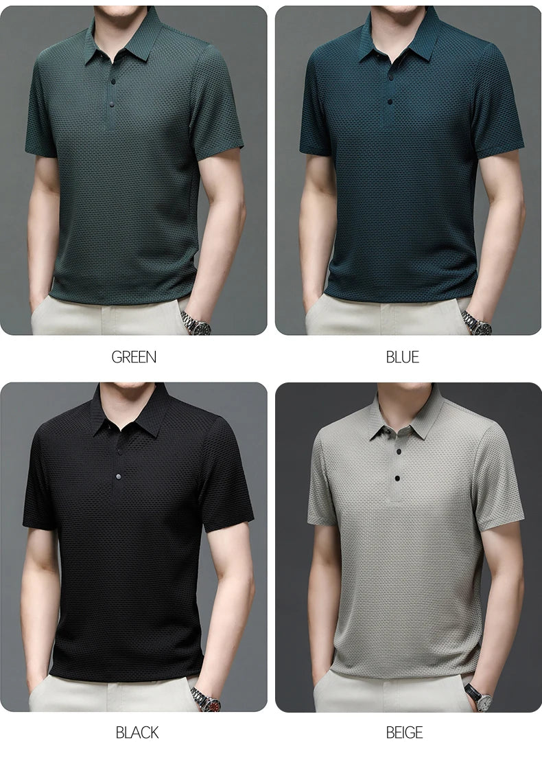 Men's Short Sleeve Cool and Breathable POLO Shirt