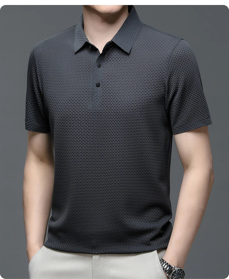 Men's Short Sleeve Cool and Breathable POLO Shirt