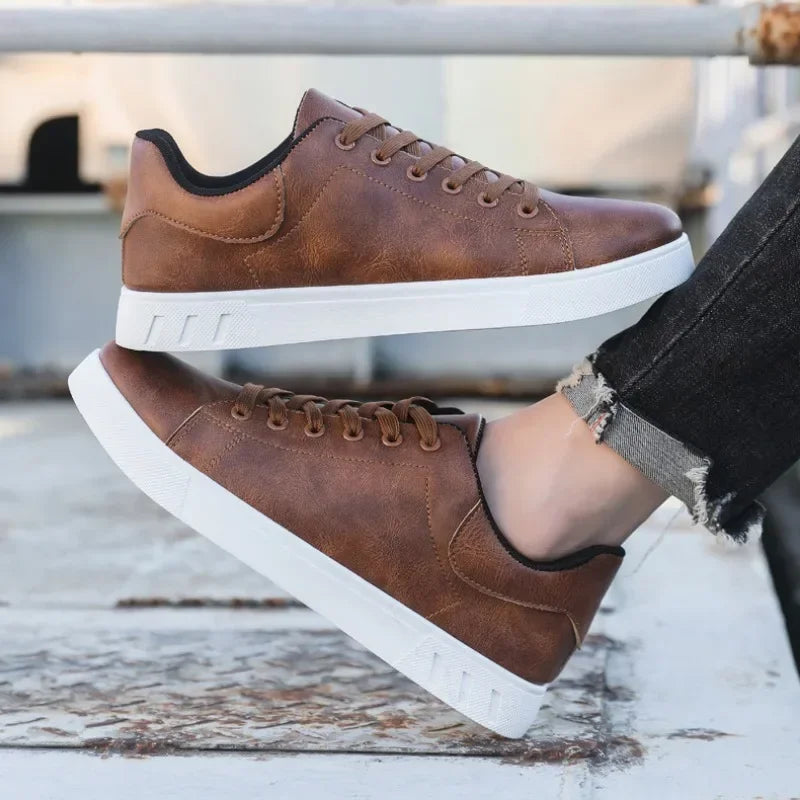 British Leather Sneakers Flats Shoes Classic