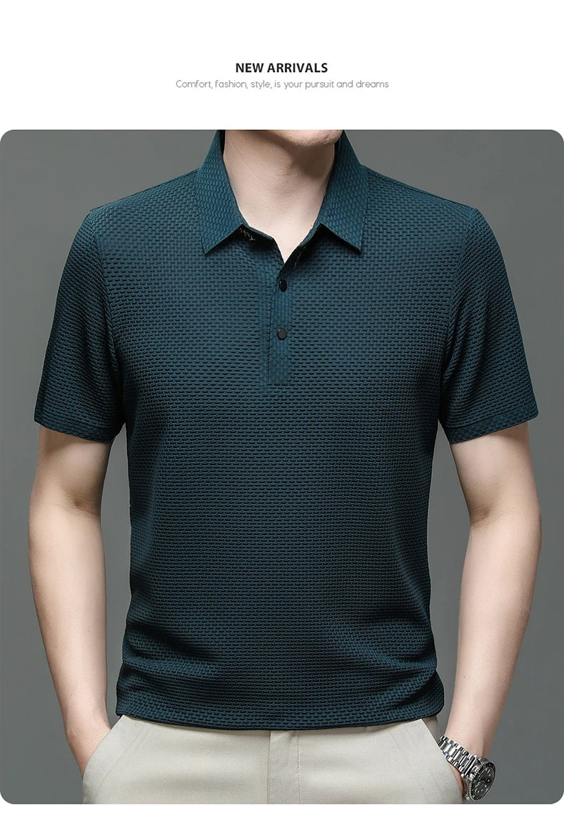 Men's Short Sleeve Cool and Breathable POLO Shirt