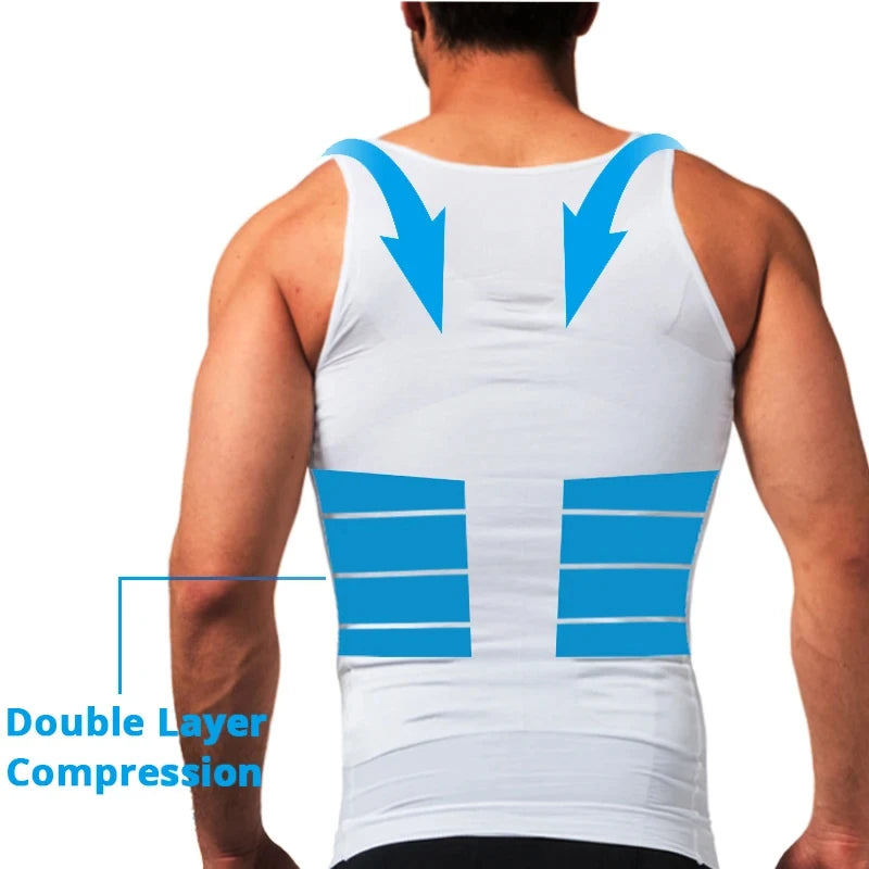 Men Shapewear Undershirt Slimming Belly Shapewear Tummy Control