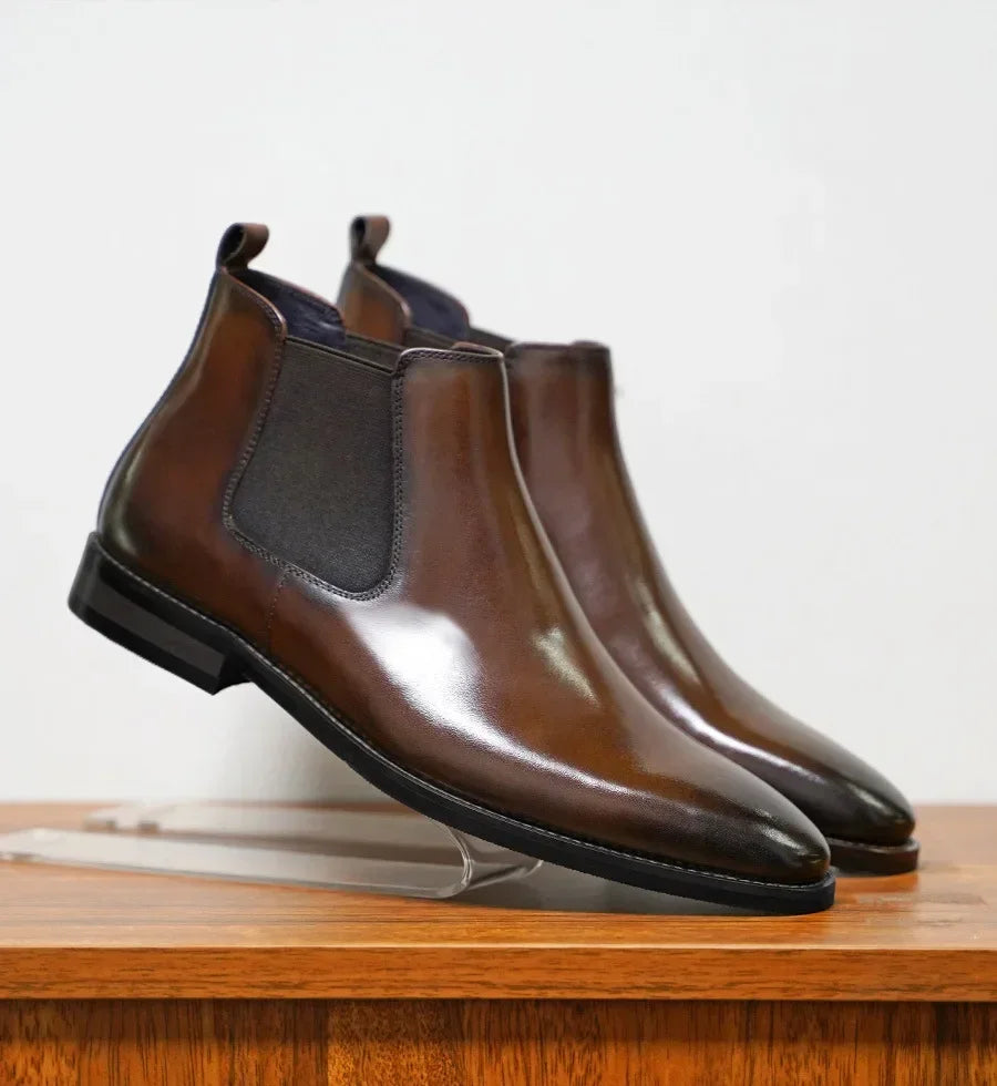 New Classic Retro Style Men Boots Autumn Winter Men Boots Elegantes Fashion Design Men Shoes Comfortable Soft Warm Chelsea Boots