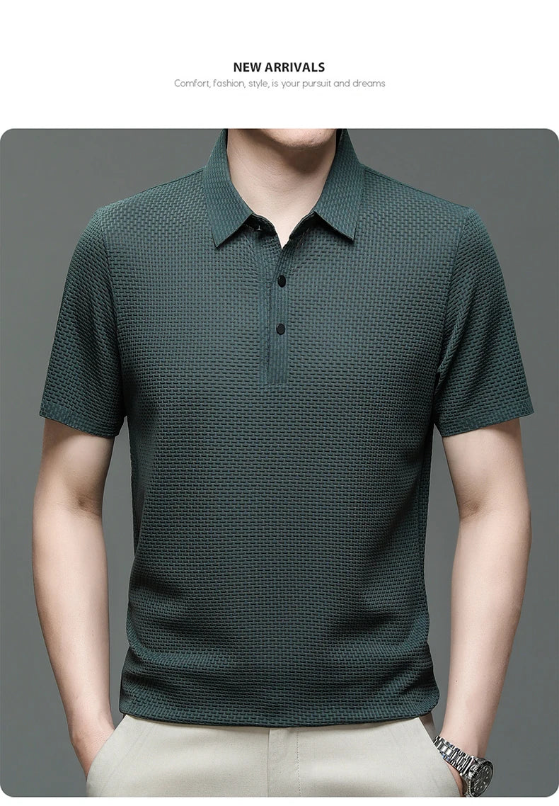 Men's Short Sleeve Cool and Breathable POLO Shirt