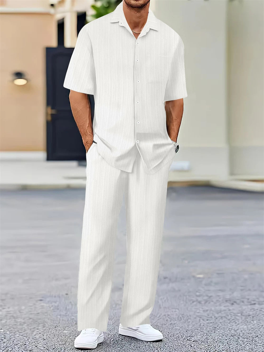 (Shirt+Pants) Summer new arrival Classic Casual Set