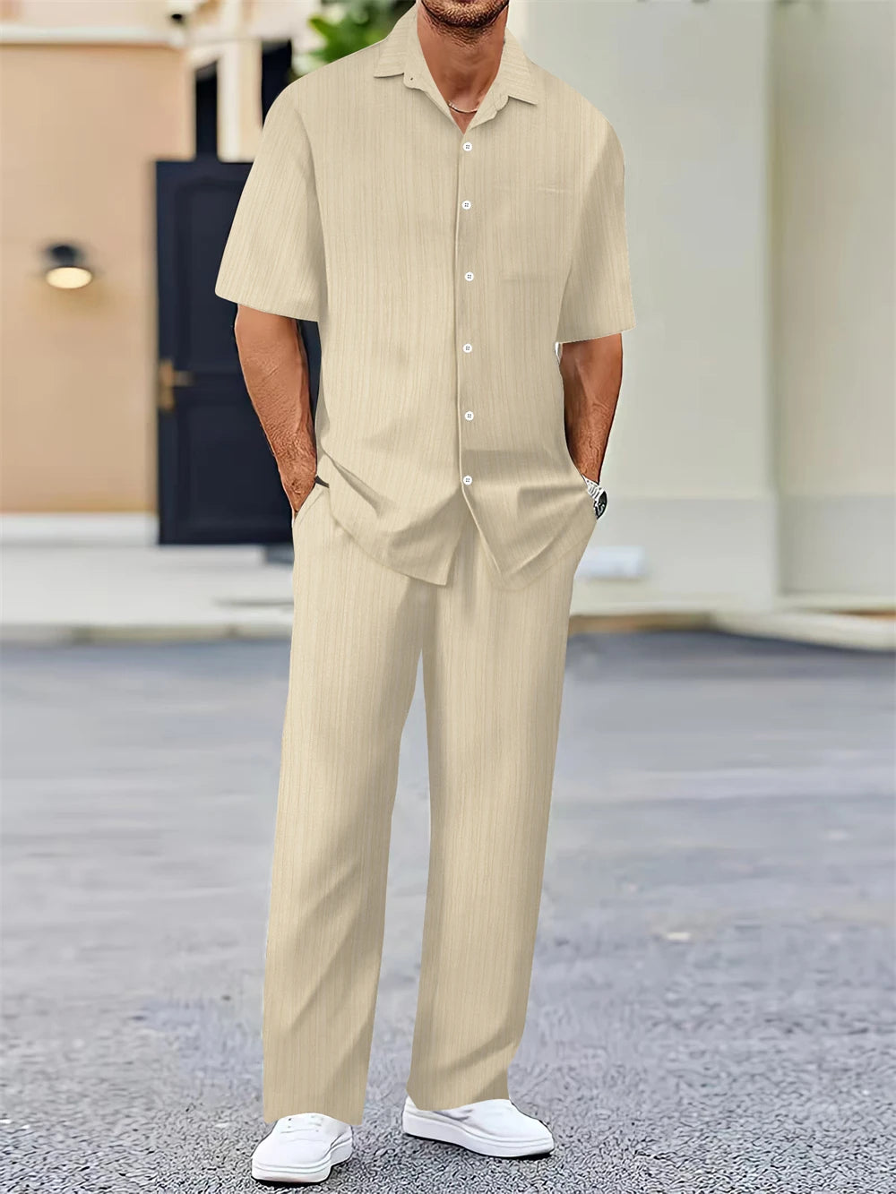 (Shirt+Pants) Summer new arrival Classic Casual Set