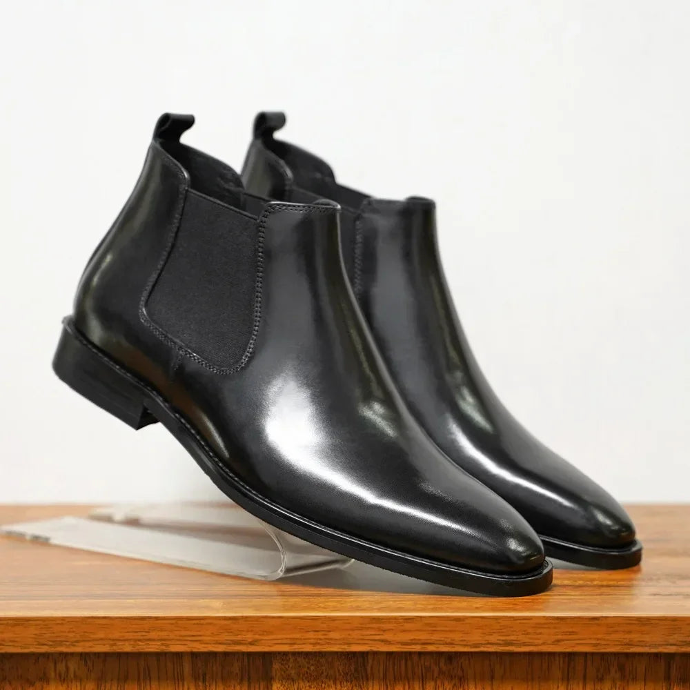 New Classic Retro Style Men Boots Autumn Winter Men Boots Elegantes Fashion Design Men Shoes Comfortable Soft Warm Chelsea Boots