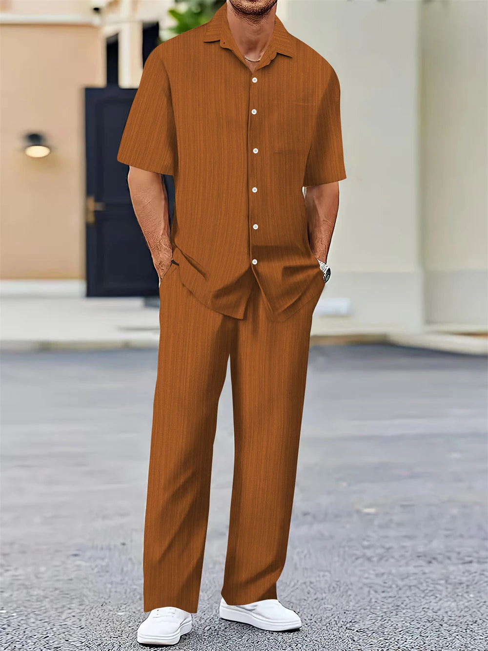 (Shirt+Pants) Summer new arrival Classic Casual Set