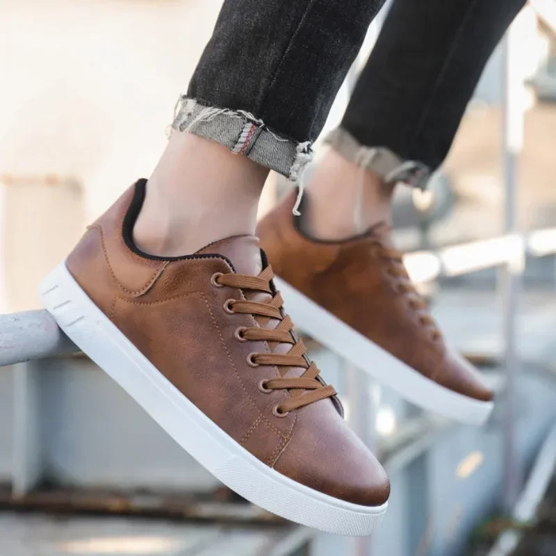 British Leather Sneakers Flats Shoes Classic