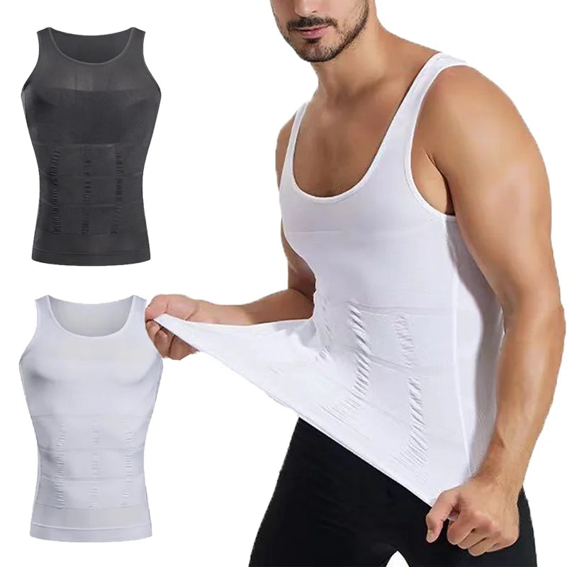 Men Shapewear Undershirt Slimming Belly Shapewear Tummy Control