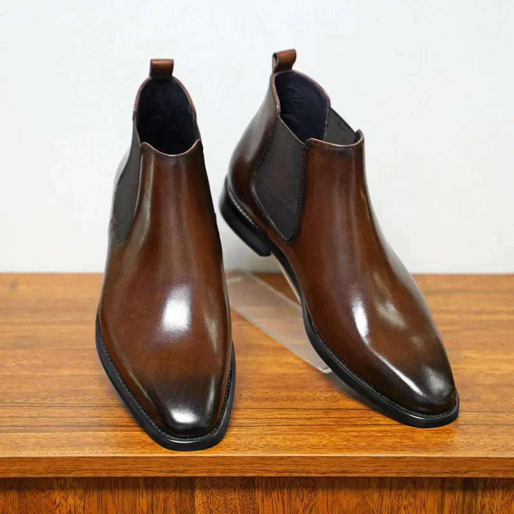 New Classic Retro Style Men Boots Autumn Winter Men Boots Elegantes Fashion Design Men Shoes Comfortable Soft Warm Chelsea Boots
