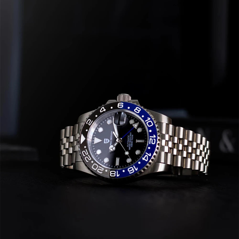 2026 PAGANI DESIGN New PD-1662 V5 Men Mechanical Watches Luxury Ceramic Bezel Automatic Watch 100M Waterproof GMT Watch for Men