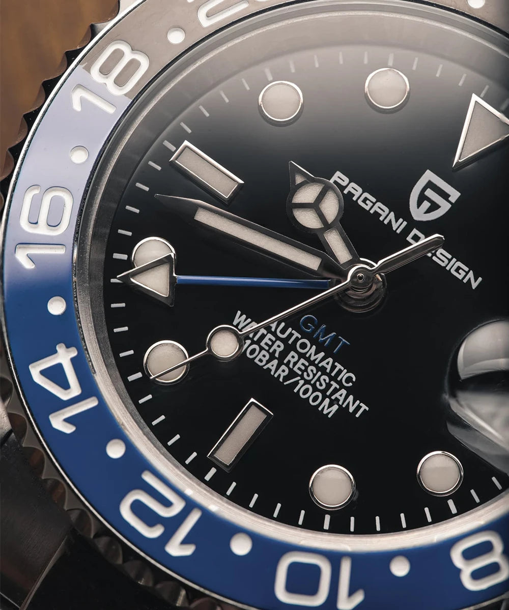 2026 PAGANI DESIGN New PD-1662 V5 Men Mechanical Watches Luxury Ceramic Bezel Automatic Watch 100M Waterproof GMT Watch for Men