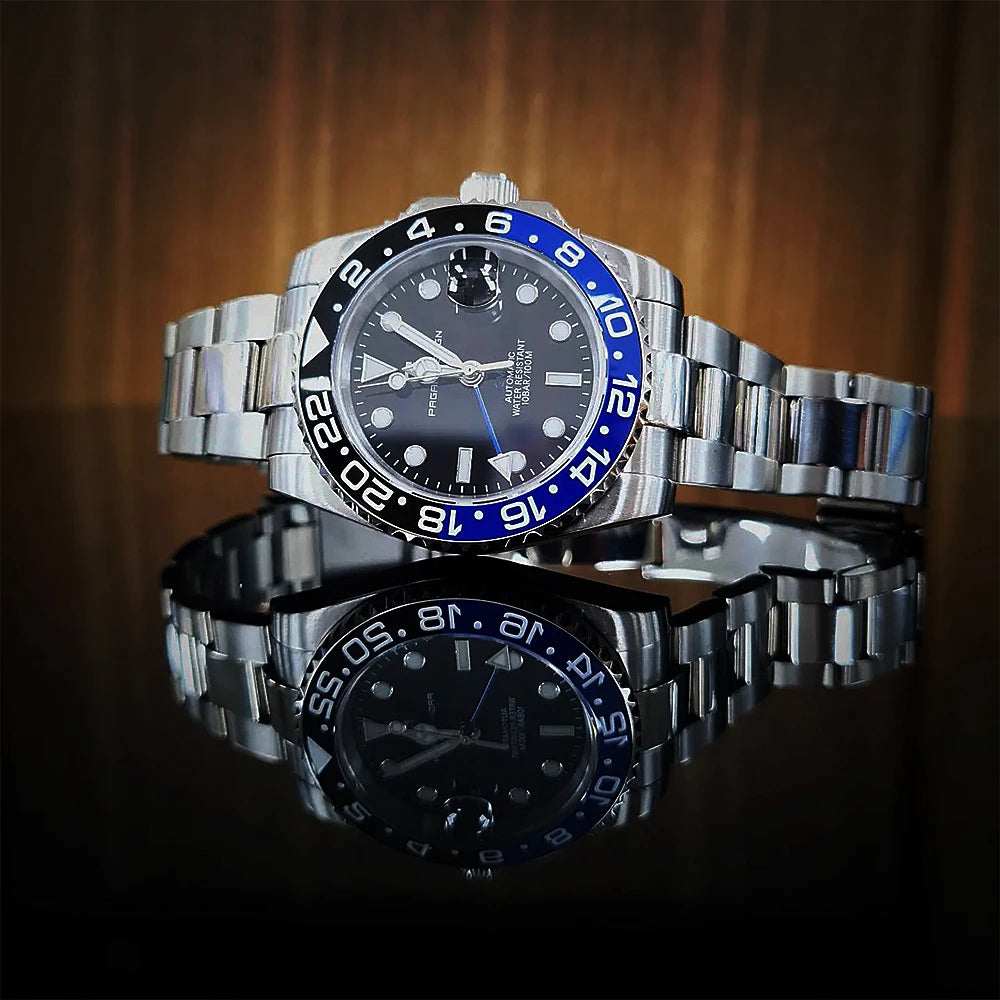 2026 PAGANI DESIGN New PD-1662 V5 Men Mechanical Watches Luxury Ceramic Bezel Automatic Watch 100M Waterproof GMT Watch for Men