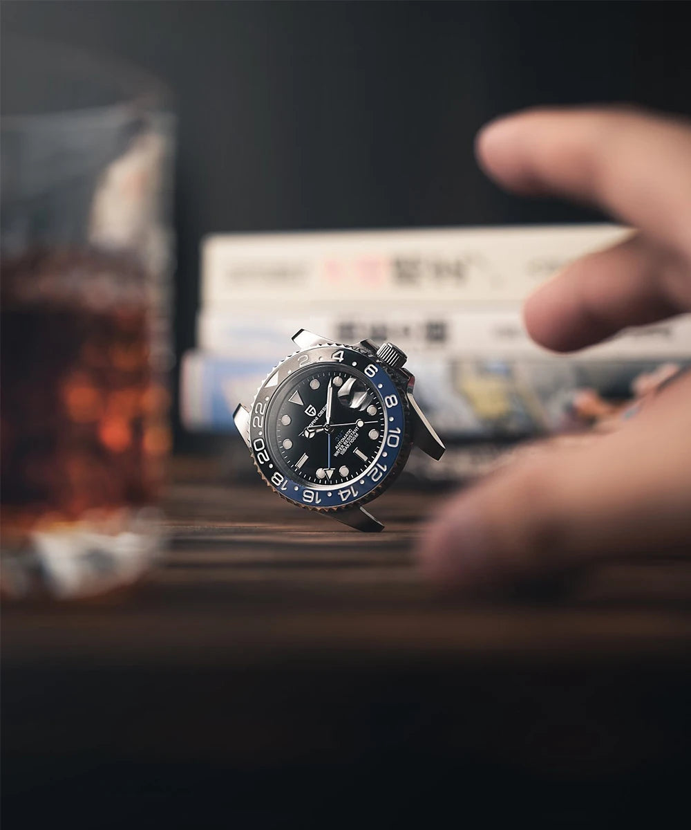 2026 PAGANI DESIGN New PD-1662 V5 Men Mechanical Watches Luxury Ceramic Bezel Automatic Watch 100M Waterproof GMT Watch for Men