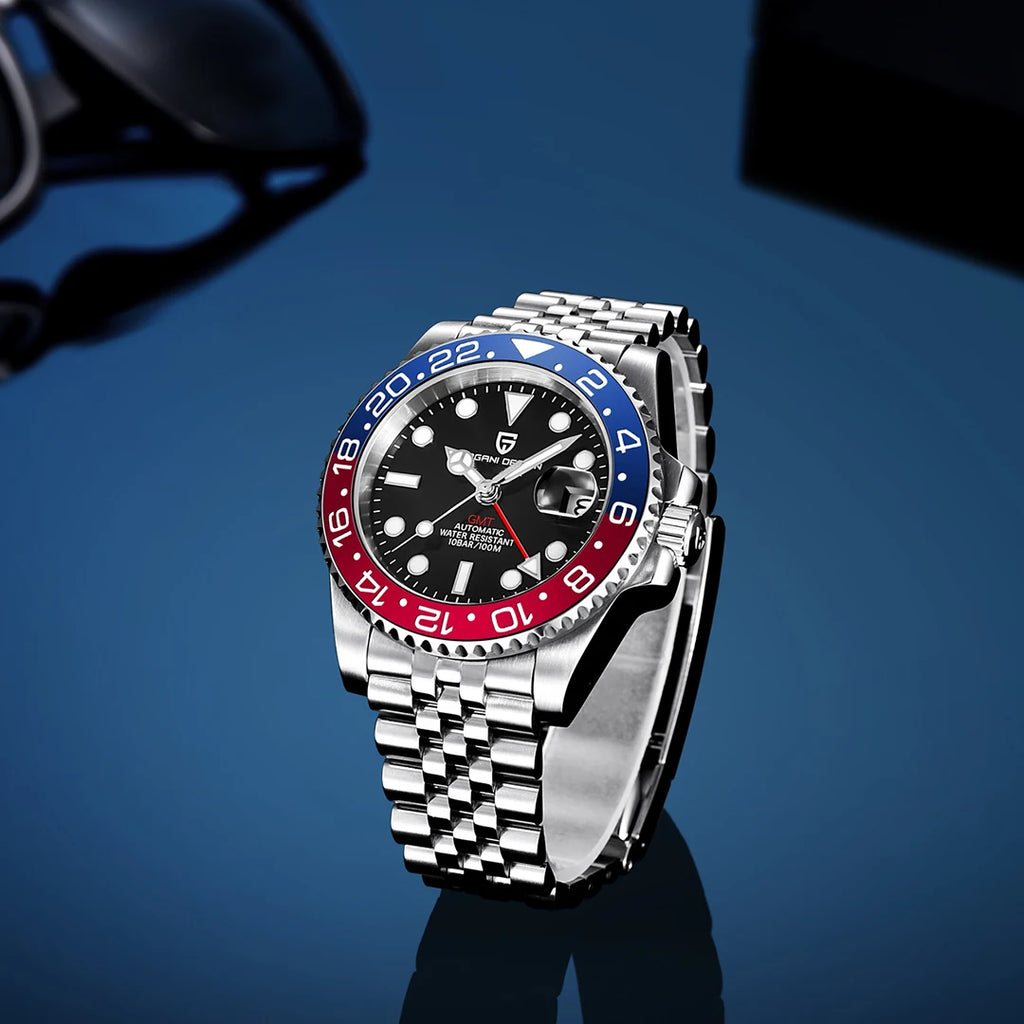 2026 PAGANI DESIGN New PD-1662 V5 Men Mechanical Watches Luxury Ceramic Bezel Automatic Watch 100M Waterproof GMT Watch for Men