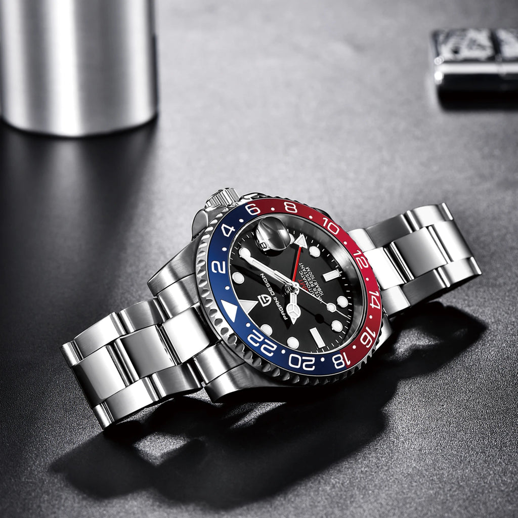 2026 PAGANI DESIGN New PD-1662 V5 Men Mechanical Watches Luxury Ceramic Bezel Automatic Watch 100M Waterproof GMT Watch for Men