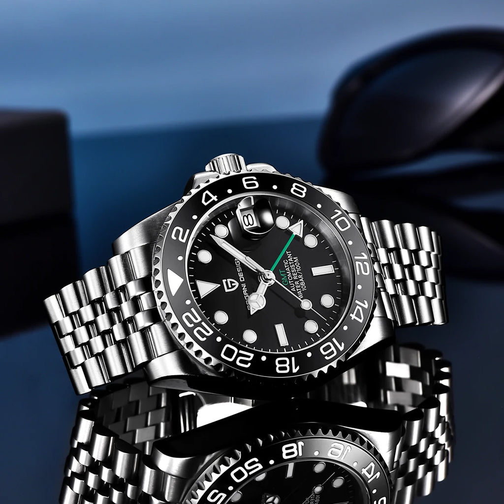 2026 PAGANI DESIGN New PD-1662 V5 Men Mechanical Watches Luxury Ceramic Bezel Automatic Watch 100M Waterproof GMT Watch for Men