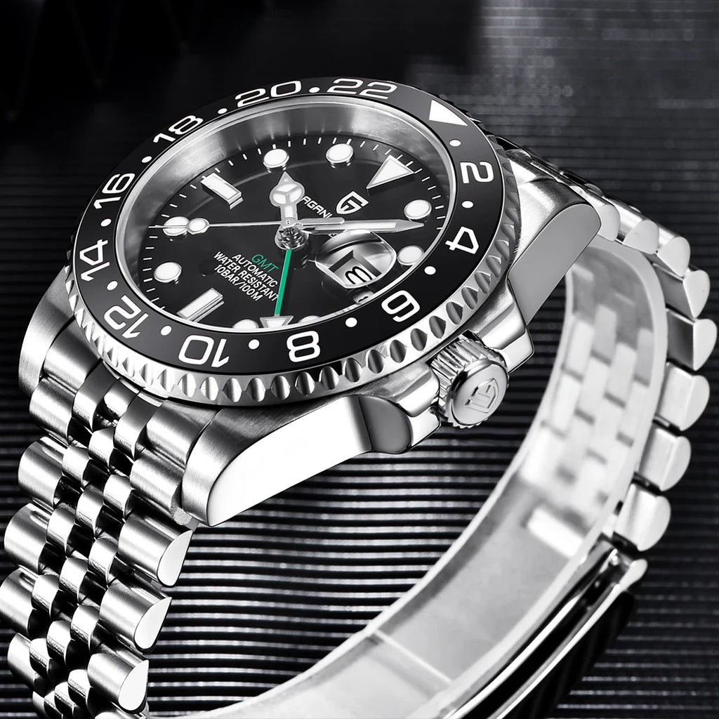 2026 PAGANI DESIGN New PD-1662 V5 Men Mechanical Watches Luxury Ceramic Bezel Automatic Watch 100M Waterproof GMT Watch for Men