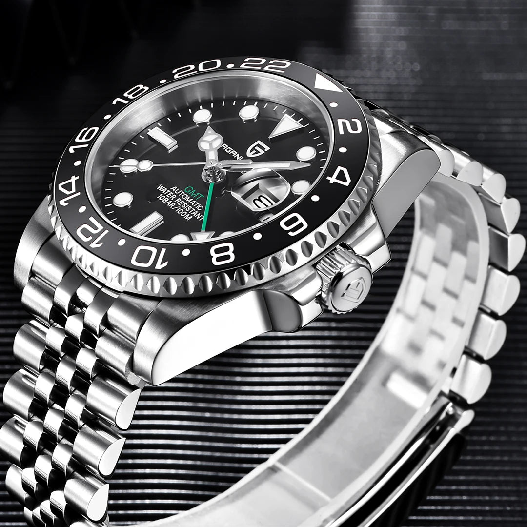 2026 PAGANI DESIGN New PD-1662 V5 Men Mechanical Watches Luxury Ceramic Bezel Automatic Watch 100M Waterproof GMT Watch for Men