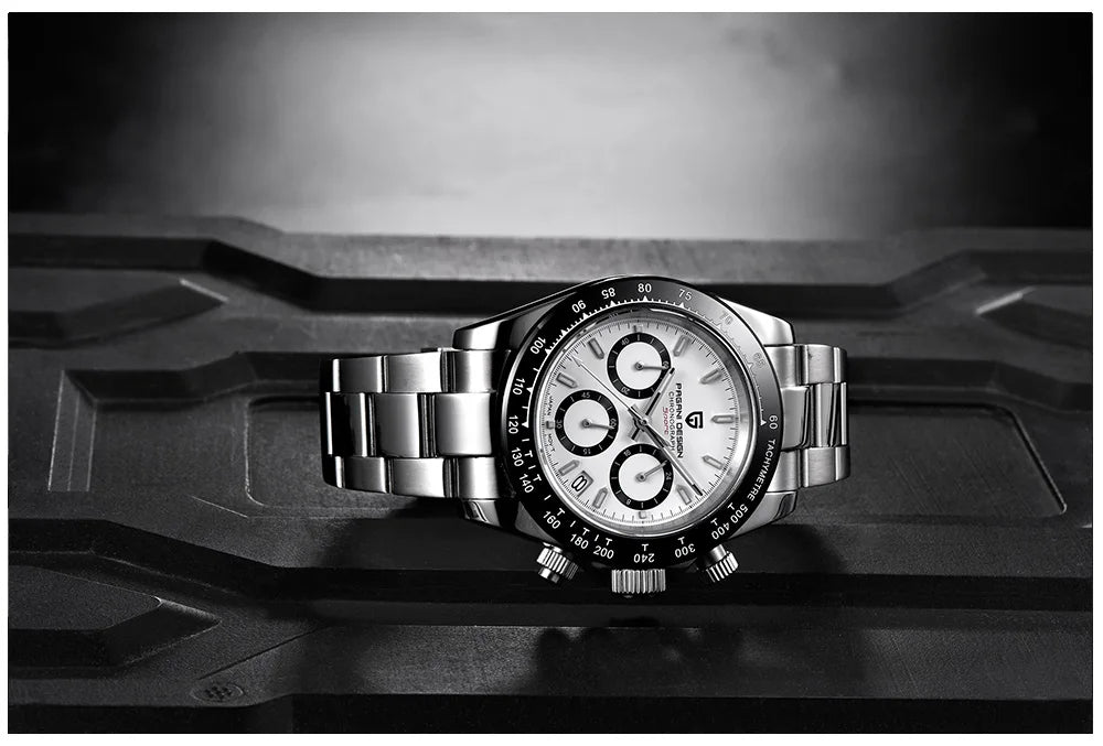 PAGANI DESIGN V2 40MM Classic Fashion Business Quartz Watch Multi Time Zone Chronograph Sapphire Glass Quartz Watches for men