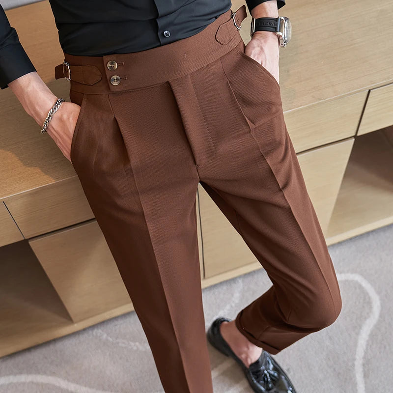 Navy Men's Suit Pants, White Black Trousers, Gray Khaki Pantalones Hombre Fashion Slim Male Pant, 28 29 30 31 32 33 34 36