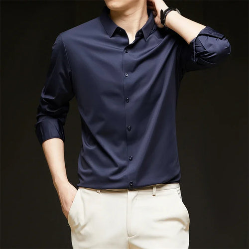 Casual Long Sleeved Wrinkle Resistant