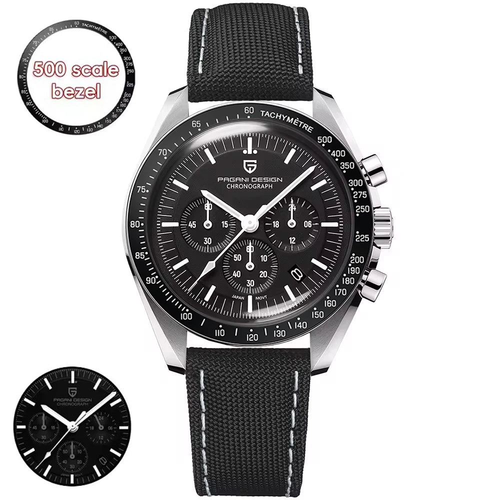2026 New PAGANI DESIGN Moon V6 Men's Watches Luxury Quartz Watch For Man Chronograph VK63 Men Gift AR Sapphire Mirror Luminous