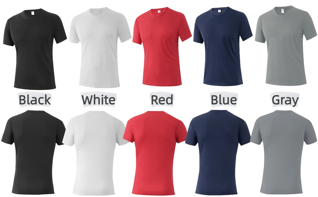 10Pieces Of Men's Sports Round Neck Short Sleeves,Applicable To Golf,Fishing,Rockbros,Electric Scooter,Camping Equipment,Bicycle