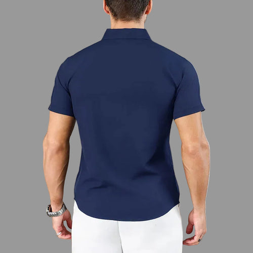 Blue Short Sleeved Shirt