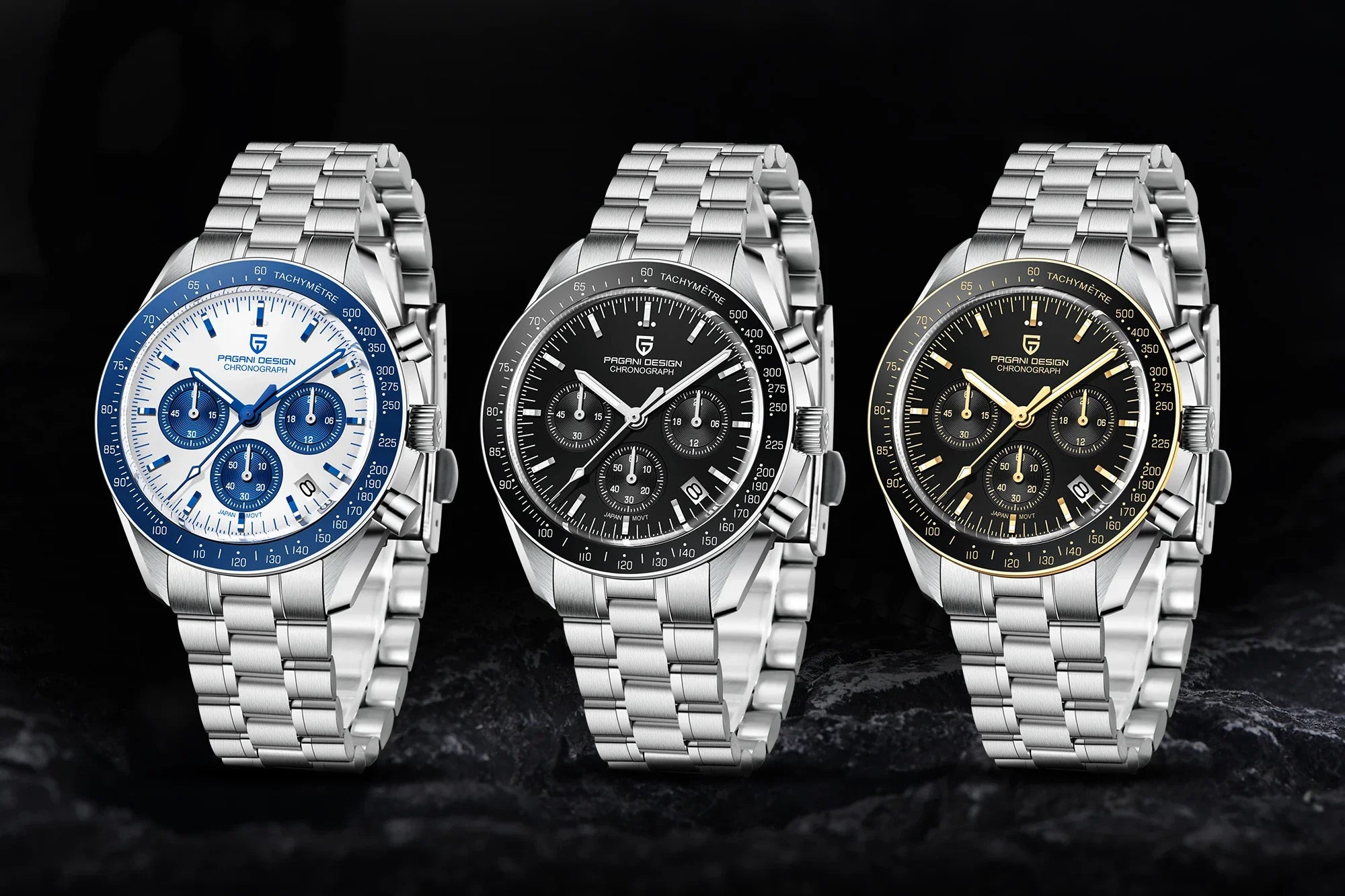 2026 New PAGANI DESIGN Moon V6 Men's Watches Luxury Quartz Watch For Man Chronograph VK63 Men Gift AR Sapphire Mirror Luminous