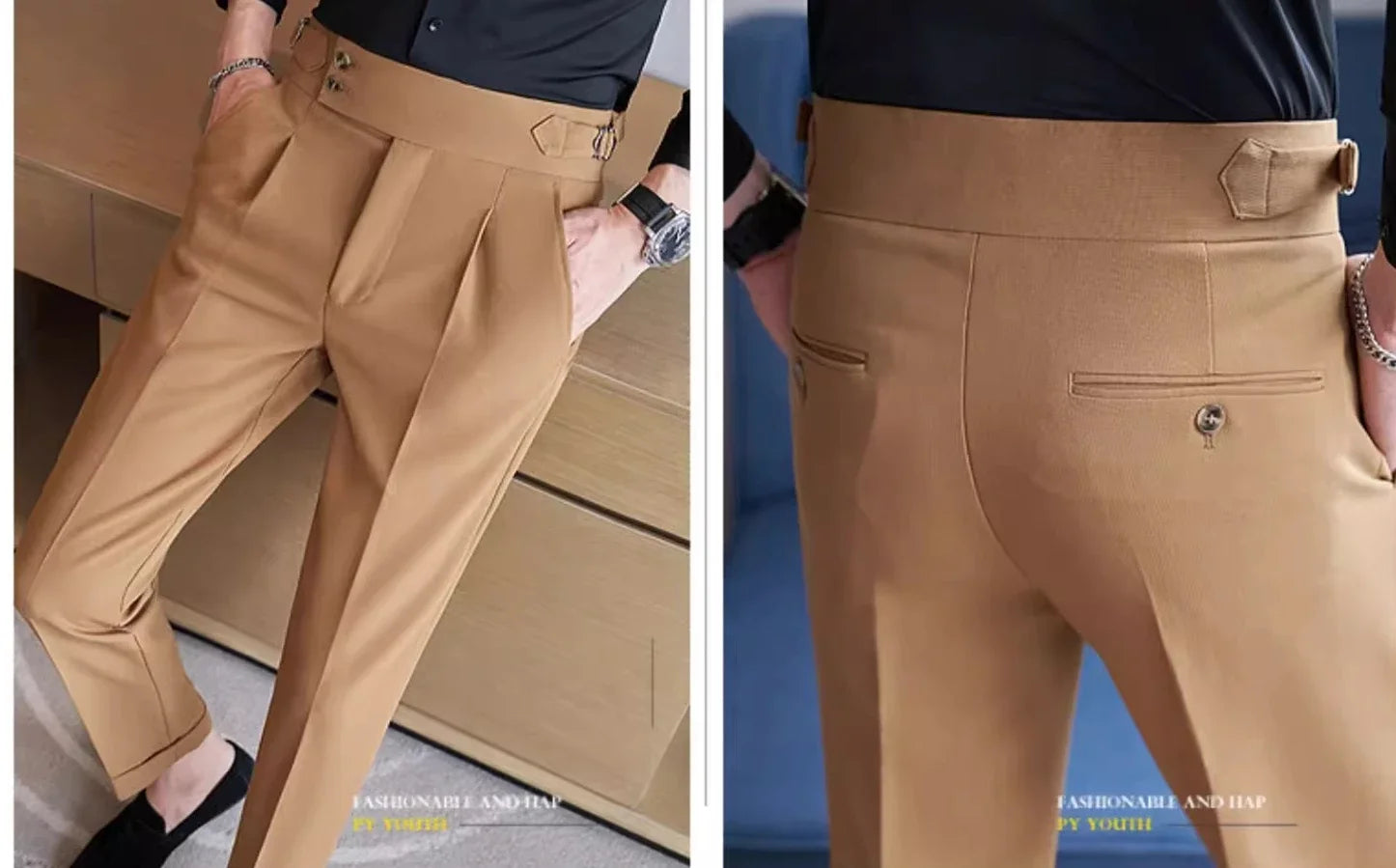 Navy Men's Suit Pants, White Black Trousers, Gray Khaki Pantalones Hombre Fashion Slim Male Pant, 28 29 30 31 32 33 34 36