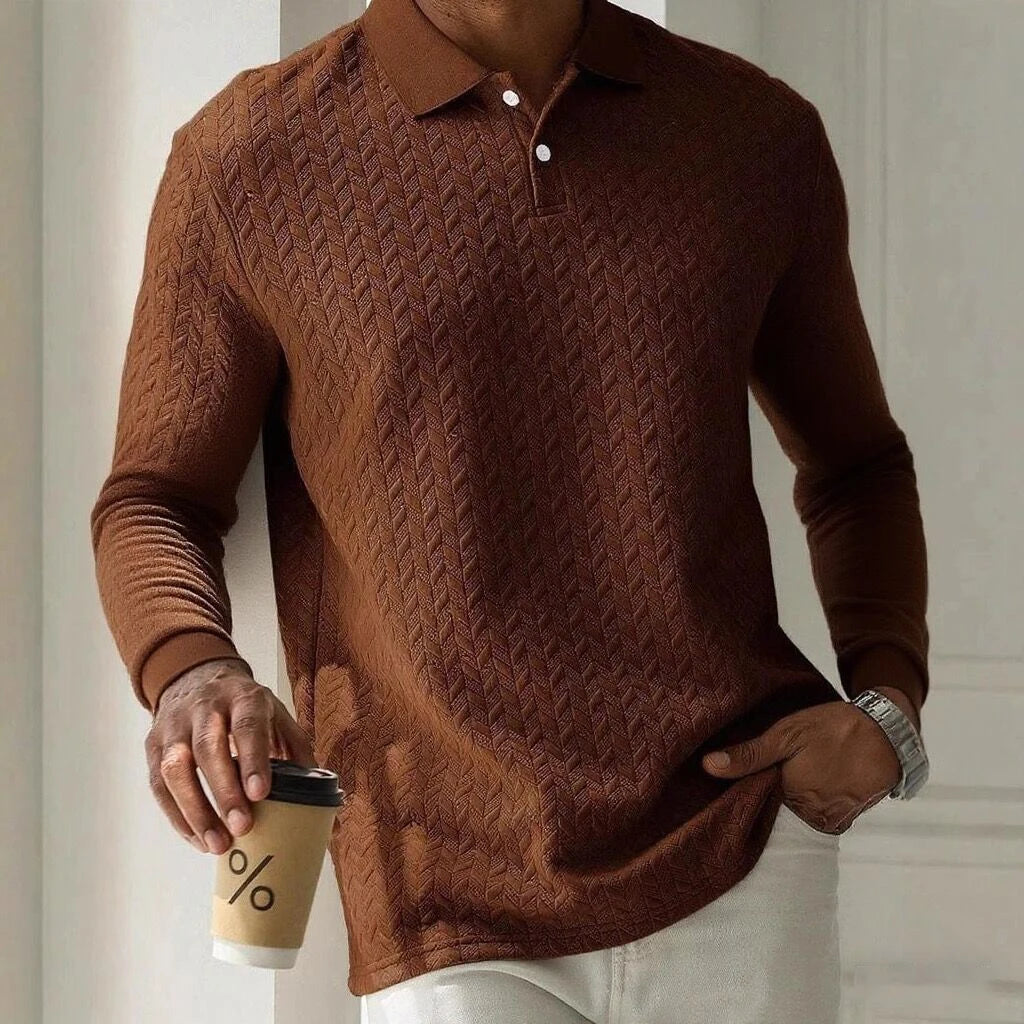 Men Long Sleeve Polo Shirt High Quality Male Clothing Office Polos T-shirt Business Poloshirt Casual Fashion Polo T Shirt Men