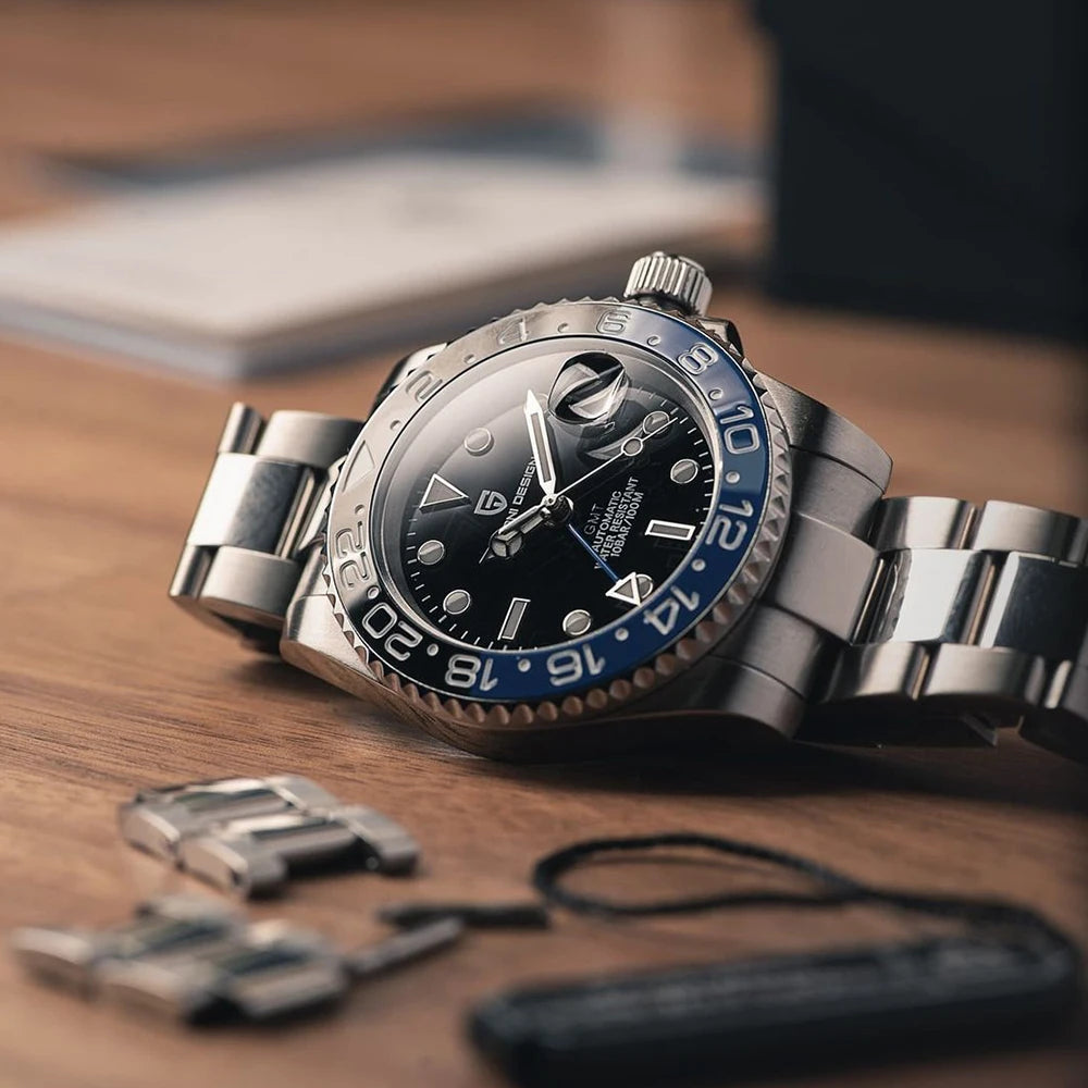 2026 PAGANI DESIGN New PD-1662 V5 Men Mechanical Watches Luxury Ceramic Bezel Automatic Watch 100M Waterproof GMT Watch for Men