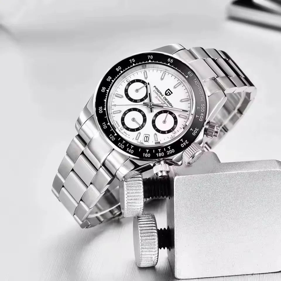 PAGANI DESIGN V2 40MM Classic Fashion Business Quartz Watch Multi Time Zone Chronograph Sapphire Glass Quartz Watches for men