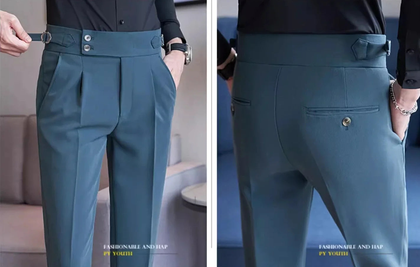 Navy Men's Suit Pants, White Black Trousers, Gray Khaki Pantalones Hombre Fashion Slim Male Pant, 28 29 30 31 32 33 34 36