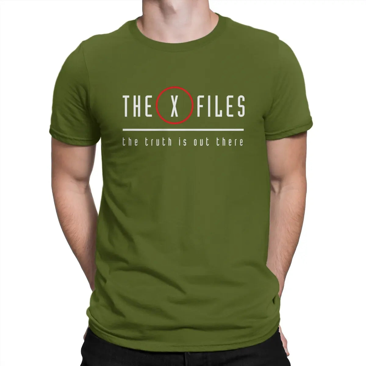 Men's T-Shirts The Truth Is Out There Crazy 100% Cotton Tee Shirt Short Sleeve The X Files T Shirt Crewneck Tops New Arrival