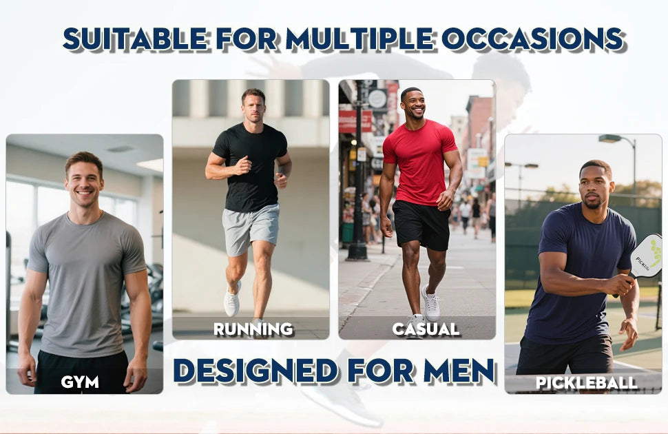 10Pieces Of Men's Sports Round Neck Short Sleeves,Applicable To Golf,Fishing,Rockbros,Electric Scooter,Camping Equipment,Bicycle