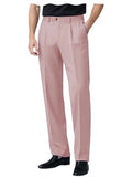 Men's Premium Pleated Wide-Leg Dress Pants Versatile Formal Casual Trousers Chinos Business Daily Office Banquet Wedding Summer